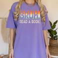 Read A Book Bruh Cool Ela English Teacher Reading Literature Women's Comfort Colors T-Shirt Violet Read A Book Bruh Cool Ela English Teacher Reading Literature Women's Comfort Colors T-Shirt Violet