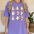 Read More Books Spooky Teacher Halloween Ghost Reading Book Women's Comfort Colors T-Shirt Violet Read More Books Spooky Teacher Halloween Ghost Reading Book Women's Comfort Colors T-Shirt Violet