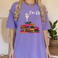 Reading Books Librarian Reader Nerd I'm Ok Teacher School Women's Comfort Colors T-Shirt Violet Reading Books Librarian Reader Nerd I'm Ok Teacher School Women's Comfort Colors T-Shirt Violet