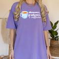 Reading Interventionist Specialist Teacher Phonemes Graphemes And Caffeine Reading Intervention -Adults Classic Fit Short Sleeve Women's Comfort Colors T-Shirt Violet Reading Interventionist Specialist Teacher Phonemes Graphemes And Caffeine Reading Intervention -Adults Classic Fit Short Sleeve Women's Comfort Colors T-Shirt Violet