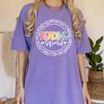 Reading Squad Teacher Reader Librarian Interventionist Team Women's Comfort Colors T-Shirt Violet