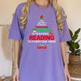 Reading Teacher Christmas Shirt Elf Christmas Cheer For Men Women Women's Comfort Colors T-Shirt Violet