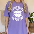 Red For Ed 2019 Support Teachers Support Kids Teacher Women's Comfort Colors T-Shirt Violet Red For Ed 2019 Support Teachers Support Kids Teacher Women's Comfort Colors T-Shirt Violet
