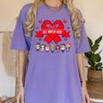Red Ribbon Week Awareness For Students And Teachers Men Women Girls Kids Women's Comfort Colors T-Shirt Violet