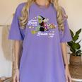 There's Room On My Broom For You Too Teacher Halloween Women's Comfort Colors T-Shirt Violet There's Room On My Broom For You Too Teacher Halloween Women's Comfort Colors T-Shirt Violet