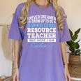 Resource Teacher Tshirt Men Women Women's Comfort Colors T-Shirt Violet