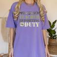 Retro Back To School Women Old Camo Preschool Teacher Women's Comfort Colors T-Shirt Violet Retro Back To School Women Old Camo Preschool Teacher Women's Comfort Colors T-Shirt Violet