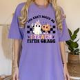 Retro You Can't Scare Me I Teach 5th Grade Teacher Halloween Women's Comfort Colors T-Shirt Violet Retro You Can't Scare Me I Teach 5th Grade Teacher Halloween Women's Comfort Colors T-Shirt Violet