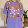 Retro Fall In Love With Learning Pumpkin Autumn Teacher Women's Comfort Colors T-Shirt Violet