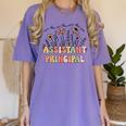 Retro Floral Assistant Principal Shirt For Teachers Day Women's Comfort Colors T-Shirt Violet Retro Floral Assistant Principal Shirt For Teachers Day Women's Comfort Colors T-Shirt Violet