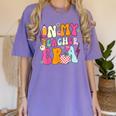 Retro Groovy In My Teaching Era Best Teacher Appreciation Women's Comfort Colors T-Shirt Violet Retro Groovy In My Teaching Era Best Teacher Appreciation Women's Comfort Colors T-Shirt Violet