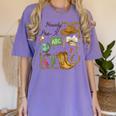 Retro Howdy Pre-K Back To School Western Teacher Women's Comfort Colors T-Shirt Violet