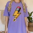 Retro Pencil Pencil Back To School Teacher Student Women's Comfort Colors T-Shirt Violet