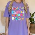 Retro Play Is Learning Kindergarten Teacher Team Women Women's Comfort Colors T-Shirt Violet