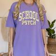 Retro Wildflower School Psych Teacher School Psychologist Women's Comfort Colors T-Shirt Violet Retro Wildflower School Psych Teacher School Psychologist Women's Comfort Colors T-Shirt Violet