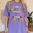 I Run Marathon Just Kidding I Chase Toddlers Teacher Women's Comfort Colors T-Shirt Violet