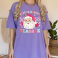 Santa Favorite Teacher Shirt Teacher Christmas Women's Comfort Colors T-Shirt Violet