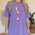 Santa Yoga Poses For Yogi Teacher Christmas Yoga Poses Women's Comfort Colors T-Shirt Violet Santa Yoga Poses For Yogi Teacher Christmas Yoga Poses Women's Comfort Colors T-Shirt Violet