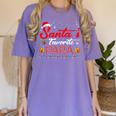 Santa's Favorite Para Christmas Paraprofessional Teacher Women's Comfort Colors T-Shirt Violet Santa's Favorite Para Christmas Paraprofessional Teacher Women's Comfort Colors T-Shirt Violet