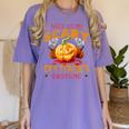 This Is My Scary Gym Teacher Costume Pumpkin Halloween Men Women Women's Comfort Colors T-Shirt Violet This Is My Scary Gym Teacher Costume Pumpkin Halloween Men Women Women's Comfort Colors T-Shirt Violet