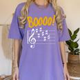 Scary Key Signature Boo Music Halloween Musician Teacher Men Women Women's Comfort Colors T-Shirt Violet Scary Key Signature Boo Music Halloween Musician Teacher Men Women Women's Comfort Colors T-Shirt Violet