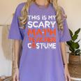 This Is My Scary Math Teacher Costume For Halloween Women's Comfort Colors T-Shirt Violet