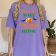 My Scary Social Studies Teacher Costume Halloween Men Women Women's Comfort Colors T-Shirt Violet My Scary Social Studies Teacher Costume Halloween Men Women Women's Comfort Colors T-Shirt Violet