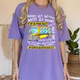School Bus Driver Life Last Day Of School Teacher Kids Women's Comfort Colors T-Shirt Violet