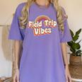 School Bus Trip Vibes Students Teachers Students Field Trip For Men Women Kids Women's Comfort Colors T-Shirt Violet School Bus Trip Vibes Students Teachers Students Field Trip For Men Women Kids Women's Comfort Colors T-Shirt Violet