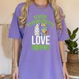 School Psychologists Love Brains Halloween Teacher Counselor Women's Comfort Colors T-Shirt Violet School Psychologists Love Brains Halloween Teacher Counselor Women's Comfort Colors T-Shirt Violet