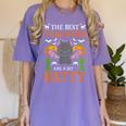 School Teacher A Bit Batty Teaching Bat Halloween Costume Women's Comfort Colors T-Shirt Violet School Teacher A Bit Batty Teaching Bat Halloween Costume Women's Comfort Colors T-Shirt Violet