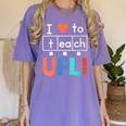 Science Of Reading I Love To Teach UFLI Teacher Literacy Women's Comfort Colors T-Shirt Violet Science Of Reading I Love To Teach UFLI Teacher Literacy Women's Comfort Colors T-Shirt Violet