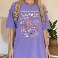 Science Teacher Alphabet Science Is All Around Us Teacher Women's Comfort Colors T-Shirt Violet