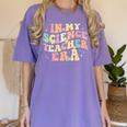 In My Science Teacher Era Retro Back To School STEM Teacher For Men Women Women's Comfort Colors T-Shirt Violet In My Science Teacher Era Retro Back To School STEM Teacher For Men Women Women's Comfort Colors T-Shirt Violet