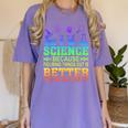 Science Teacher Because Figuring Things Out Is Better Than Women's Comfort Colors T-Shirt Violet Science Teacher Because Figuring Things Out Is Better Than Women's Comfort Colors T-Shirt Violet