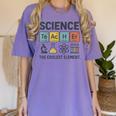 Science Teacher Periodic Table Jokes Chemistry Pun Women's Comfort Colors T-Shirt Violet
