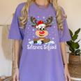 Science Teacher Squad Reindeer Christmas Teacher Xmas Lights For Men Women Women's Comfort Colors T-Shirt Violet Science Teacher Squad Reindeer Christmas Teacher Xmas Lights For Men Women Women's Comfort Colors T-Shirt Violet