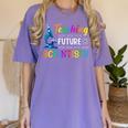 Science Teacher Teaching Future Scientists School Instructor Women's Comfort Colors T-Shirt Violet Science Teacher Teaching Future Scientists School Instructor Women's Comfort Colors T-Shirt Violet