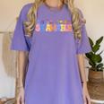Se Amable Be Kind In Spanish Groovy Teacher Flowers Women's Comfort Colors T-Shirt Violet