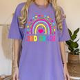 Second Grade Rainbow Girls Boys Teacher Team 2nd Grade Squad Women's Comfort Colors T-Shirt Violet Second Grade Rainbow Girls Boys Teacher Team 2nd Grade Squad Women's Comfort Colors T-Shirt Violet