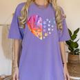 Sign Language Heart ASL For Deaf Teacher Women's Comfort Colors T-Shirt Violet Sign Language Heart ASL For Deaf Teacher Women's Comfort Colors T-Shirt Violet