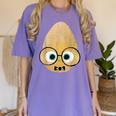 The Smart Seed Good Egg Teacher Halloween Costume Food Group Women's Comfort Colors T-Shirt Violet The Smart Seed Good Egg Teacher Halloween Costume Food Group Women's Comfort Colors T-Shirt Violet