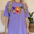 I Smell Children Witch Teacher Halloween Trick Or Teach Women's Comfort Colors T-Shirt Violet I Smell Children Witch Teacher Halloween Trick Or Teach Women's Comfort Colors T-Shirt Violet