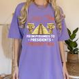 Social Studies Teacher World History Teacher Men Women Women's Comfort Colors T-Shirt Violet