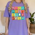 Spanish Teacher Back To School Maestra Dual Language Crew Women's Comfort Colors T-Shirt Violet Spanish Teacher Back To School Maestra Dual Language Crew Women's Comfort Colors T-Shirt Violet