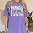 Special Education Advocate Love Support SPED Teacher Women's Comfort Colors T-Shirt Violet Special Education Advocate Love Support SPED Teacher Women's Comfort Colors T-Shirt Violet