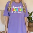 Special Education Dream Team Back To School SPED Teacher Women's Comfort Colors T-Shirt Violet