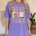 Special Education First Coffee Then Data Retro SPED Teacher Women's Comfort Colors T-Shirt Violet Special Education First Coffee Then Data Retro SPED Teacher Women's Comfort Colors T-Shirt Violet