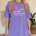 Special Education SPED Teacher For Men Women Girls Kids Women's Comfort Colors T-Shirt Violet