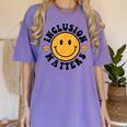 Special Education Teacher Autism Awareness Inclusion Matters Women's Comfort Colors T-Shirt Violet